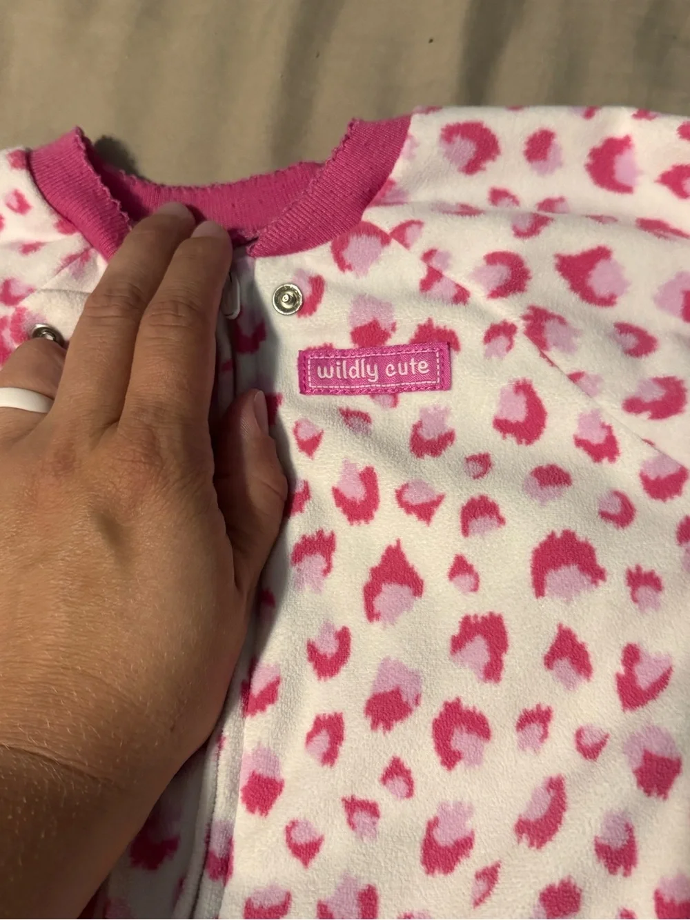 Carter's White and Pink Heart-Print Sleep Sack with Zipper